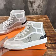 Hermes High-Top Sneakers Grey - 3