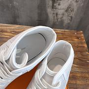 Hermes High-Top Sneakers White And Orange - 6