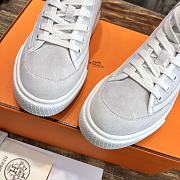 Hermes High-Top Sneakers White And Orange - 3