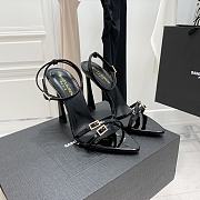 Ysl Claude Patent Leather Heels Black - 1