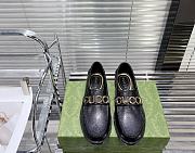 Gucci Women's  Leather Loafers Matte Black - 1