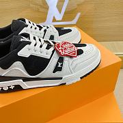 Louis Vuitton Trainer Sneakers Black White - 5
