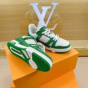 Louis Vuitton Trainer Sneakers Green 02 - 4