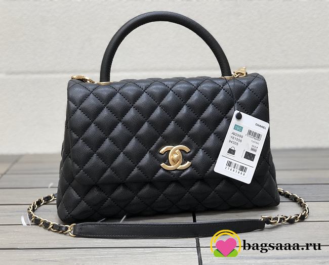 Chanel Coco Handle Bag 28cm Black - 1