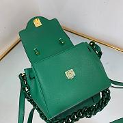 Versace Handbag Green 20cm - 5