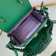 Versace Handbag Green 20cm - 4