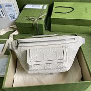 Gucci GG Embossed Belt Bag White - 1