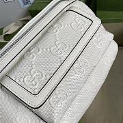 Gucci GG Embossed Belt Bag White - 4