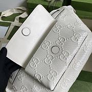 Gucci GG Embossed Belt Bag White - 5