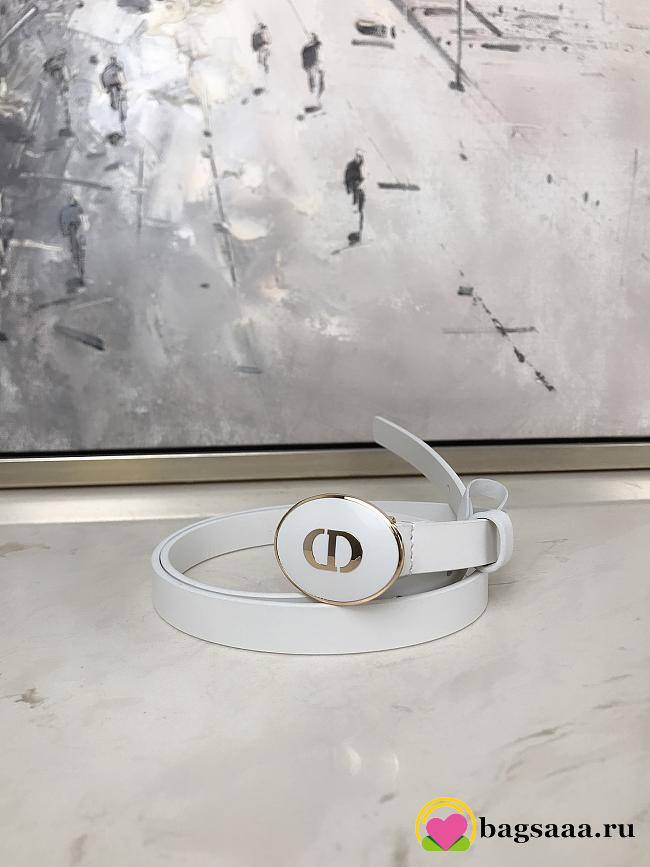 Dior Belt White 2cm - 1