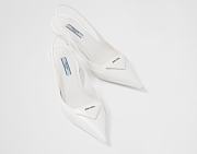 Bagsaaa Prada Brushed leather slingback pumps white - 5