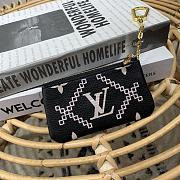 	 Bagsaaa Louis Vuitton Key Pouch Monogram Empreinte Black - M81234 - 12 x 7 x 1.5 cm - 1