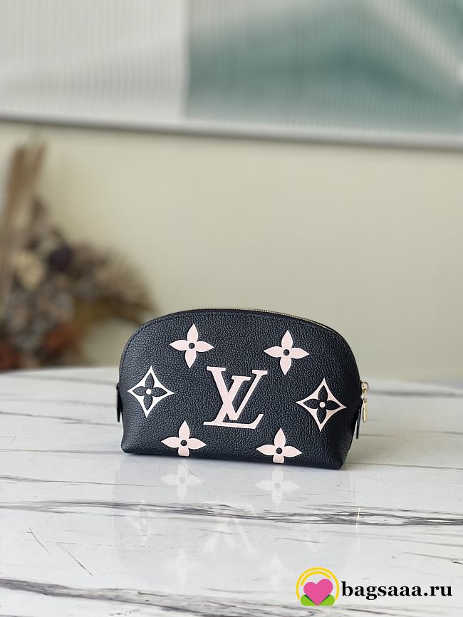 Bagsaaa Louis Vuitton Cosmetic Pouch PM Black - 19 x 12 x 6 cm - 1