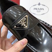 Bagsaaa Prada Brushes Loafers Black Silver Logo - 4