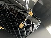 Bagsaaa Chanel Backpack Patent Calfskin gold tone metal black - 31.5cmx31cmx9cm - 4