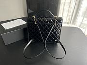 Bagsaaa Chanel Backpack Patent Calfskin gold tone metal black - 31.5cmx31cmx9cm - 2