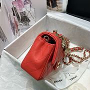 Bagsaaa Chanel Charm Flap Bag Orange - 20cm - 6