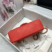 Bagsaaa Chanel Charm Flap Bag Orange - 20cm - 5