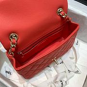 Bagsaaa Chanel Charm Flap Bag Orange - 20cm - 3