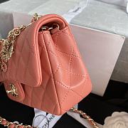 Bagsaaa Chanel Charm Flap Bag Light Orange - 20cm - 6