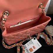 Bagsaaa Chanel Charm Flap Bag Light Orange - 20cm - 4