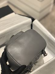 Bagsaaa Chanel Duma Backpack Grey Lambskin - 18x18x12cm - 3