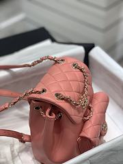 	 Bagsaaa Chanel Duma Backpack Pink Lambskin - 18x18x12cm - 4