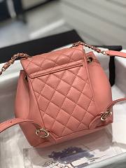 	 Bagsaaa Chanel Duma Backpack Pink Lambskin - 18x18x12cm - 6