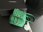 	 Bagsaaa Chanel Duma Backpack Green Lambskin - 18x18x12cm - 1