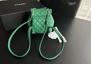 	 Bagsaaa Chanel Duma Backpack Green Lambskin - 18x18x12cm - 5