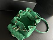 	 Bagsaaa Chanel Duma Backpack Green Lambskin - 18x18x12cm - 3