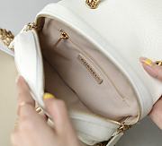 Bagsaaa Chanel Ado Grained Calfskin Backpack White Gold - 20x19x8cm - 6