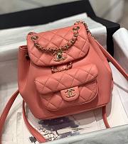 	 Bagsaaa Chanel Duma Backpack Pink Lambskin - 18x18x12cm - 1