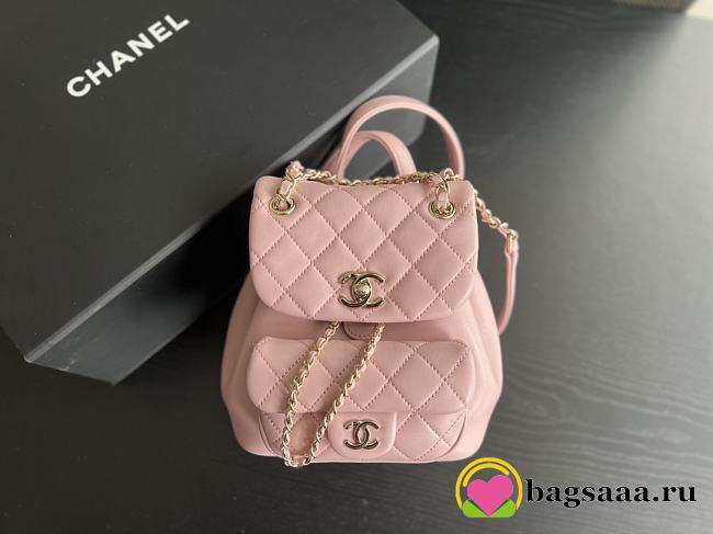 Bagsaaa Chanel Duma Backpack Light Pink Lambskin - 18x18x12cm - 1