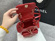 	 Bagsaaa Chanel Duma Backpack Red Lambskin - 18x18x12cm - 6