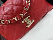 	 Bagsaaa Chanel Duma Backpack Red Lambskin - 18x18x12cm - 2