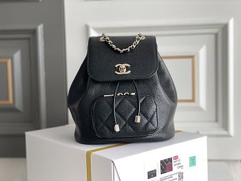 Bagsaaa Chanel 22B Affinity Backpack Black - 18×18×11cm