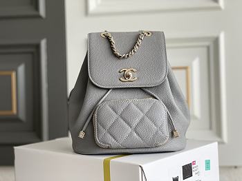 	 Bagsaaa Chanel 22B Affinity Backpack Grey - 18×18×11cm