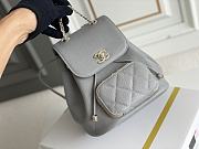 	 Bagsaaa Chanel 22B Affinity Backpack Grey - 18×18×11cm - 6
