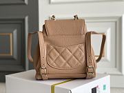 	 Bagsaaa Chanel 22B Affinity Backpack Brown - 18×18×11cm - 5