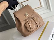 	 Bagsaaa Chanel 22B Affinity Backpack Brown - 18×18×11cm - 3
