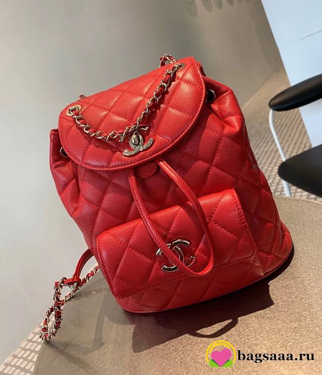 Bagsaaa Chanel AS1371 Duma Backpack Red -  21.5 x 24 x 12 cm - 1