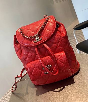 Bagsaaa Chanel AS1371 Duma Backpack Red -  21.5 x 24 x 12 cm