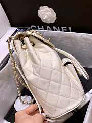 	 Bagsaaa Chanel AS1371 Duma Backpack White - 21.5 x 24 x 12 cm - 5