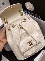 	 Bagsaaa Chanel AS1371 Duma Backpack White - 21.5 x 24 x 12 cm - 4