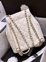 	 Bagsaaa Chanel AS1371 Duma Backpack White - 21.5 x 24 x 12 cm - 2