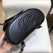 Bagsaaa Chanel Duma Backpack QUILTED LAMBSKIN Black - 25x21x10cm - 4