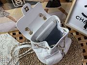 	 Bagsaaa Chanel 22S Backpack in White Caviar - 16 x 26 x 15 cm - 2
