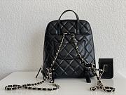 Bagsaaa Chanel  Rucksack Backpack AS3332 Calfskin leather Black - 24x21x8cm - 4