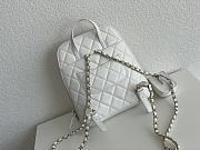 	 Bagsaaa Chanel Rucksack Backpack AS3332 Calfskin leather White - 24x21x8cm - 3